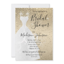 美しいブライダルシャワー-金ゴールド