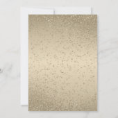 美しいブライダルシャワー-金ゴールド 招待状 (裏面)