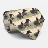 美しいブラウンの馬の走ること ネクタイ (ロール)