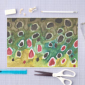 美しいブラウントラウトの皮だけ 薄葉紙 (クラフト)