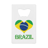 美しいブラジルの旗の栓抜き クレジットカード栓抜き (正面)