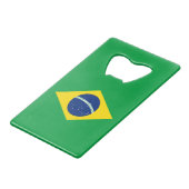 美しいブラジルの旗の栓抜き クレジットカード栓抜き (裏面アングル)