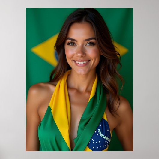 美しいブラジル人女性 ポスター (正面)