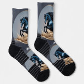 美しいブラックスタリオン ソックス (右)