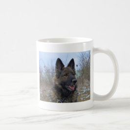 美しいブラックタンジャーマンシェパードの子犬 コーヒーマグカップ