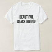 美しいブラックブギはっきりしたースタイリッシュ- & Tシャツ (デザイン正面)