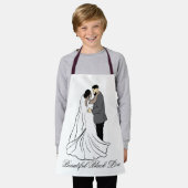 美しいブラックラブカップル2 エプロン (着用した状態)