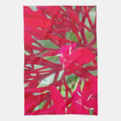 美しいブラッドフラワーミルクウィードアートプリント/グラフィック キッチンタオル (縦)