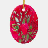 美しいブラッドフラワーミルクウィードアートプリント/グラフィック セラミックオーナメント (正面)