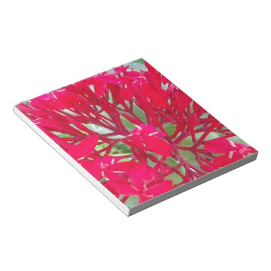 美しいブラッドフラワーミルクウィードアートプリント/グラフィック ノートパッド (アングル)