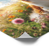 美しいブリタニー犬 ポスター (角)