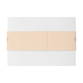 美しいブルゴーニュと桃の水色の花 招待状ベリーバンド (裏面例)