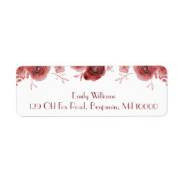 美しいブルゴーニュの花 ラベル