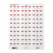 美しいブルゴーニュの花 ラベル (フルシート)