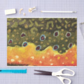 美しいブルックマス釣り 薄葉紙 (クラフト)