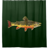 『美しいブルック·トラウト』 シャワーカーテン (正面)