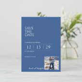 美しいブルーの結婚式 セーブザデート (スタンド正面)