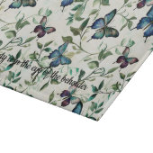 美しいブルーの蝶の花嫁のシャワー カッティングボード (角)