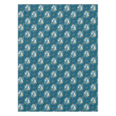 美しいブルーウィンターベリー テーブルクロス (正面)