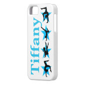 美しいブルーカスタムスター体操IPHONEケース Case-Mate iPhoneケース (裏面左)