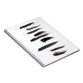 美しいブルージェイの羽 ノートブック (右側)