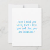 美しいブルージェイの鳥のカスタムグリーティングカード (裏面)