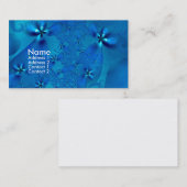 美しいブルースパイラルフ素晴らしラクタルアート 名刺 (正面/裏面)