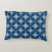 美しいブルース |明クラシックるい青 アクセントクッション (裏面)