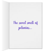 美しいブルーバイオレットペチュニアの花の写真 (内側 (右))