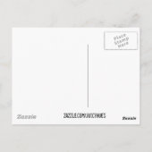 美しいブルーバタフライヴィンテージアート ポストカード (裏面)