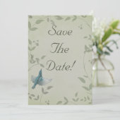 美しいブルーバードの結婚式　Save The Date 招待状 (スタンド正面)