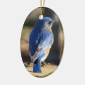 美しいブルーバード セラミックオーナメント (左)