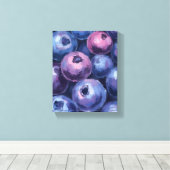 美しいブルーベリー | フルーツ絵を描ズ キャンバスプリント (インサイチュ (ウッドフロア))