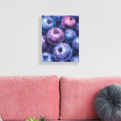 美しいブルーベリー | フルーツ絵を描ズ キャンバスプリント (インサイチュ (リビング))