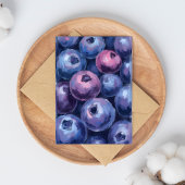 美しいブルーベリー | フルーツ絵を描ズ ポストカード