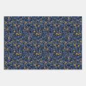 美しいブルーベリー ラッピングペーパーシート (正面2)