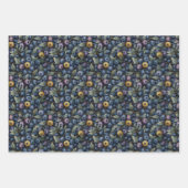 美しいブルーベリー ラッピングペーパーシート (正面)