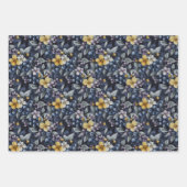 美しいブルーベリー ラッピングペーパーシート (正面2)