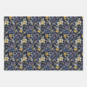 美しいブルーベリー ラッピングペーパーシート (正面)