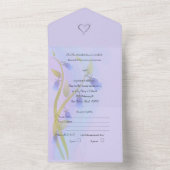 美しいブルーベルのオールインワン結婚式招待状 オールインワン招待状 (内側)