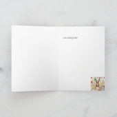 美しいブルーベルヘア誕生日カード（編集可能） シーズンカード (内部)