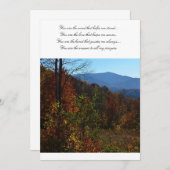 美しいブルーリッジ山々の秋 (正面/裏面)