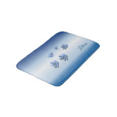 美しいブルーリリー バスマット (アングル)