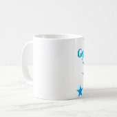 美しいブルー私は体操が大好き コーヒーマグカップ (正面左)