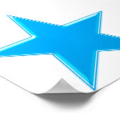 美しいブルー私は体操が大好き ポスター (角)