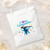 美しいブルー私は体操デザイン フェイバーバッグ (クリップ留めされた状態)