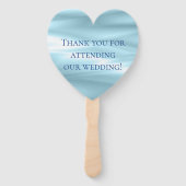 美しいブルー結婚の土産 ハンドファン (裏面)