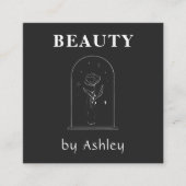 美しいブロガーCeltic Hand Holding Flower魔法 スクエア名刺 (正面)