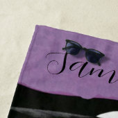 美しいブロンドの女性（パーソナライズ） ビーチタオル (インサイチュ)