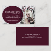 美しいブロンドの女性-ファンタジーの名刺 名刺 (正面/裏面)
